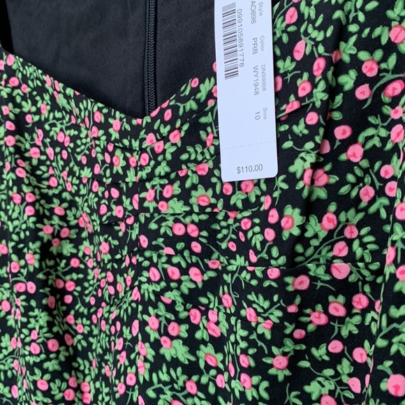 J crew floral midi cottage core fairy romantic dress size 10 new boho cottage c - Picture 7 of 14